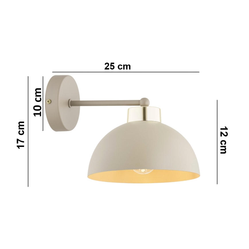 Brilagi - Zidna lampa MOON 1xE27/60W/230V bežna/zlatna