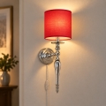 BRILAGI - Zidna lampa NUBILA 1xE27/60W/230V sjajni krom/crvena