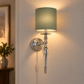 BRILAGI - Zidna lampa NUBILA 1xE27/60W/230V sjajni krom/zelena