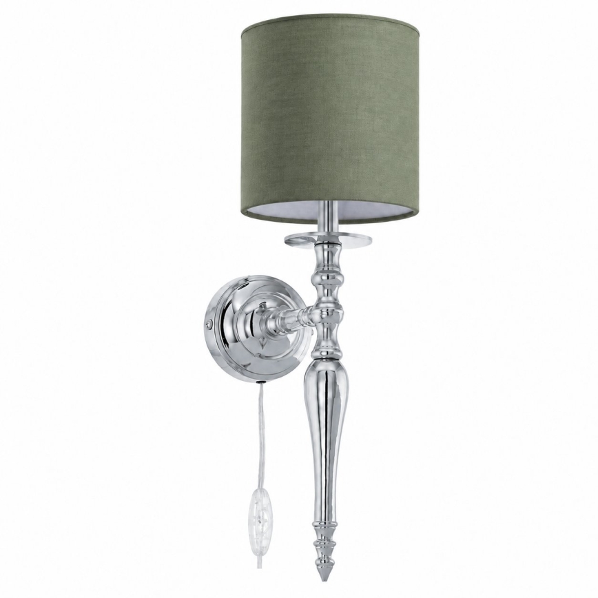BRILAGI - Zidna lampa NUBILA 1xE27/60W/230V sjajni krom/zelena