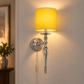 BRILAGI - Zidna lampa NUBILA 1xE27/60W/230V sjajni krom/žuta
