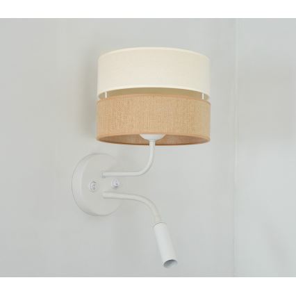Brilagi - Zidna lampa ROYAL YUTE 1xE27/15W/230V + 1xG9/6W bež/krem/bijela