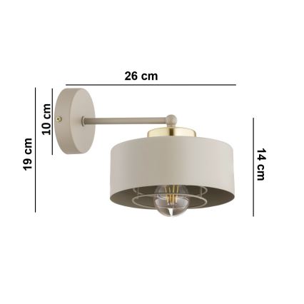 Brilagi - Zidna lampa SPRING 1xE27/60W/230V bežna/zlatna