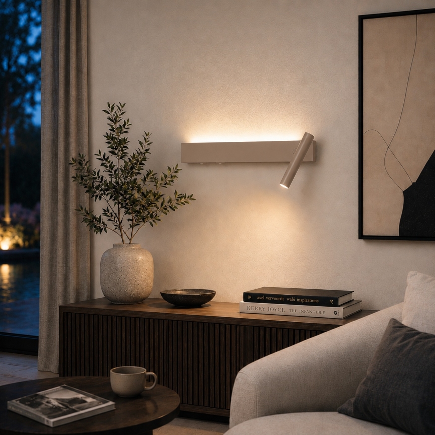 Brilagi - Zidna LED spot svjetiljka ARLIX LED/3W/230V + LED/7W bež CRI 90