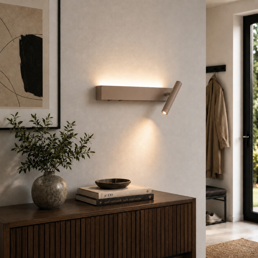 Brilagi - Zidna LED spot svjetiljka ARLIX LED/3W/230V + LED/7W bež CRI 90