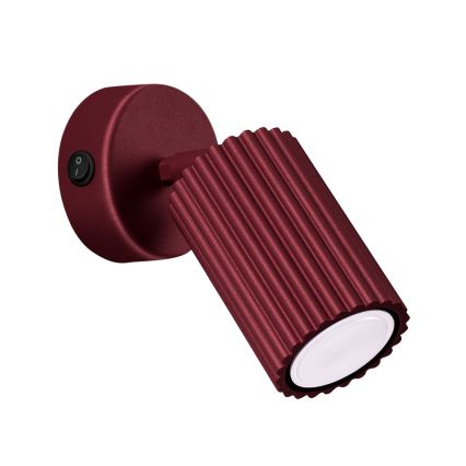 Brilagi - Zidna reflektorska svjetiljka CRESTO 1xGU10/10W/230V bordo