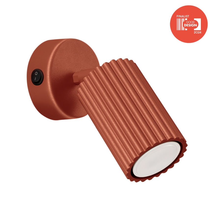 Brilagi - Zidna reflektorska svjetiljka CRESTO 1xGU10/10W/230V crvena