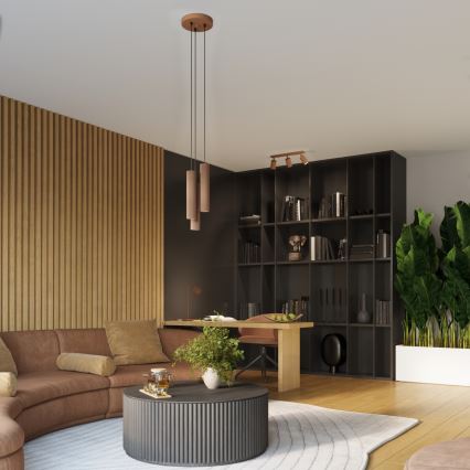 Brilagi - Zidna reflektorska svjetiljka CRESTO 1xGU10/10W/230V smeđa