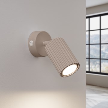 Brilagi - Zidna reflektorska svjetiljka CRESTO 1xGU10/10W/230V taupe