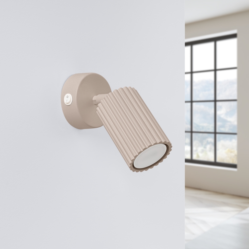 Brilagi - Zidna reflektorska svjetiljka CRESTO 1xGU10/10W/230V taupe