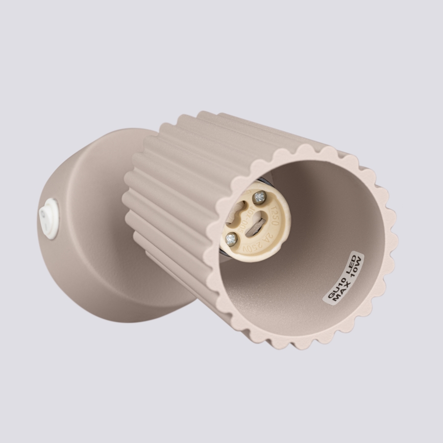 Brilagi - Zidna reflektorska svjetiljka CRESTO 1xGU10/10W/230V taupe
