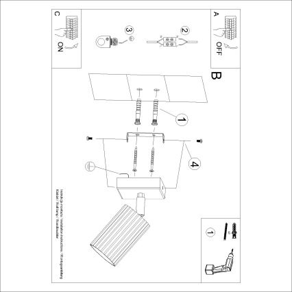 Brilagi - Zidna reflektorska svjetiljka CRESTO 1xGU10/10W/230V tirkizna
