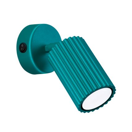 Brilagi - Zidna reflektorska svjetiljka CRESTO 1xGU10/10W/230V tirkizna