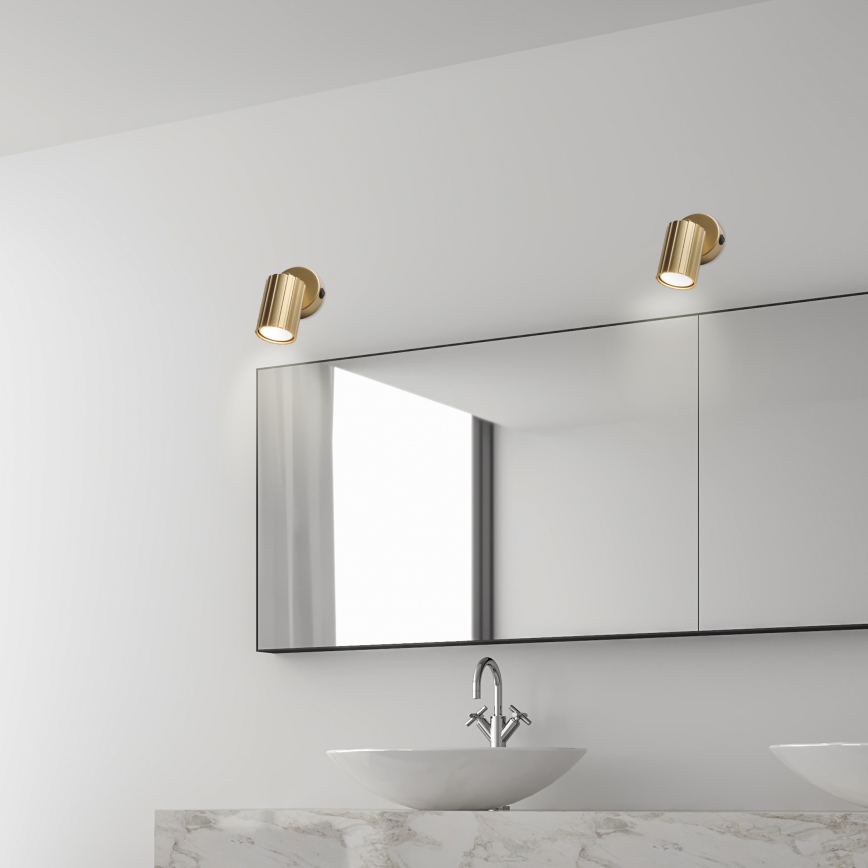 Brilagi - Zidna reflektorska svjetiljka CRISPINA 1xGU10/10W/230V zlatna