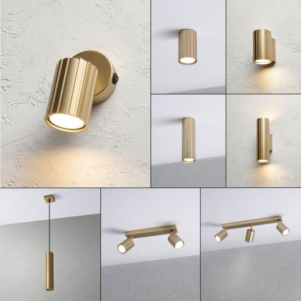 Brilagi - Zidna reflektorska svjetiljka CRISPINA 1xGU10/10W/230V zlatna