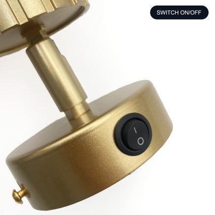 Brilagi - Zidna reflektorska svjetiljka CRISPINA 1xGU10/10W/230V zlatna