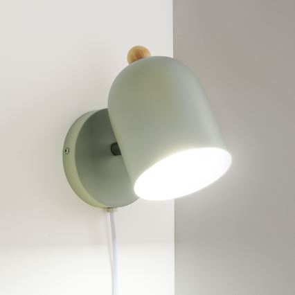 Brilagi - Zidna reflektorska svjetiljka GALLION 1xE27/15W/230V zelena