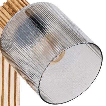 Brilagi - Zidna reflektorska svjetiljka HYGGE 1xE14/15W/230V drvo/zadimljeno