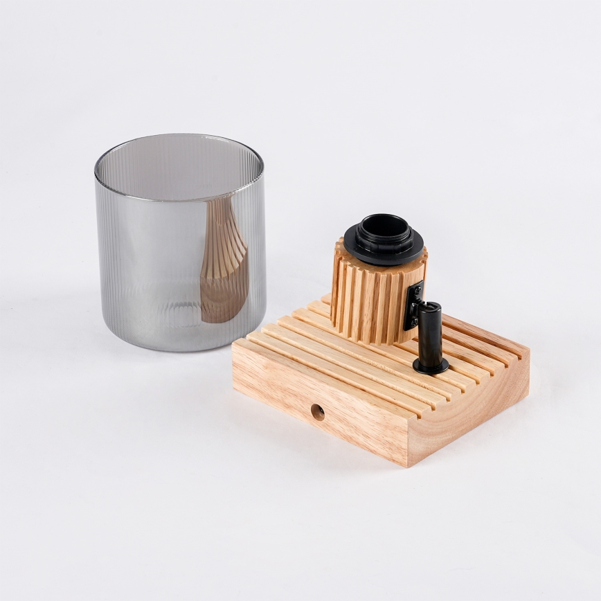 Brilagi - Zidna reflektorska svjetiljka HYGGE 1xE14/15W/230V drvo/zadimljeno