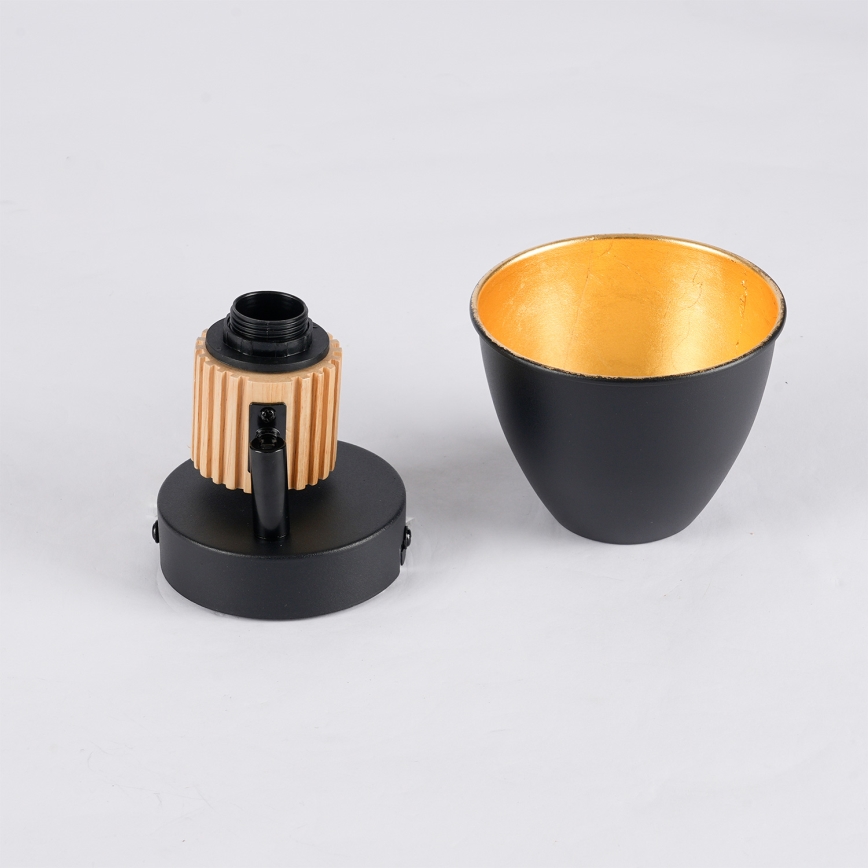 Brilagi - Zidna reflektorska svjetiljka ODENSE 1xE14/10W/230V kaučukovo drvo/crna