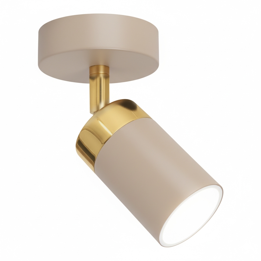 Brilagi - Zidna reflektorska svjetiljka POKER 1xGU10/25W/230V bež/zlatna