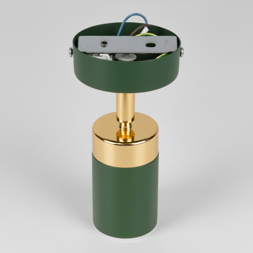 Brilagi - Zidna reflektorska svjetiljka POKER 1xGU10/25W/230V zelena/zlatna