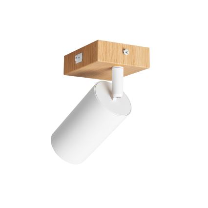 Brilagi - Zidna reflektorska svjetiljka s prekidačem SELE 1xGU10/30W/230V bijela/dekor hrasta