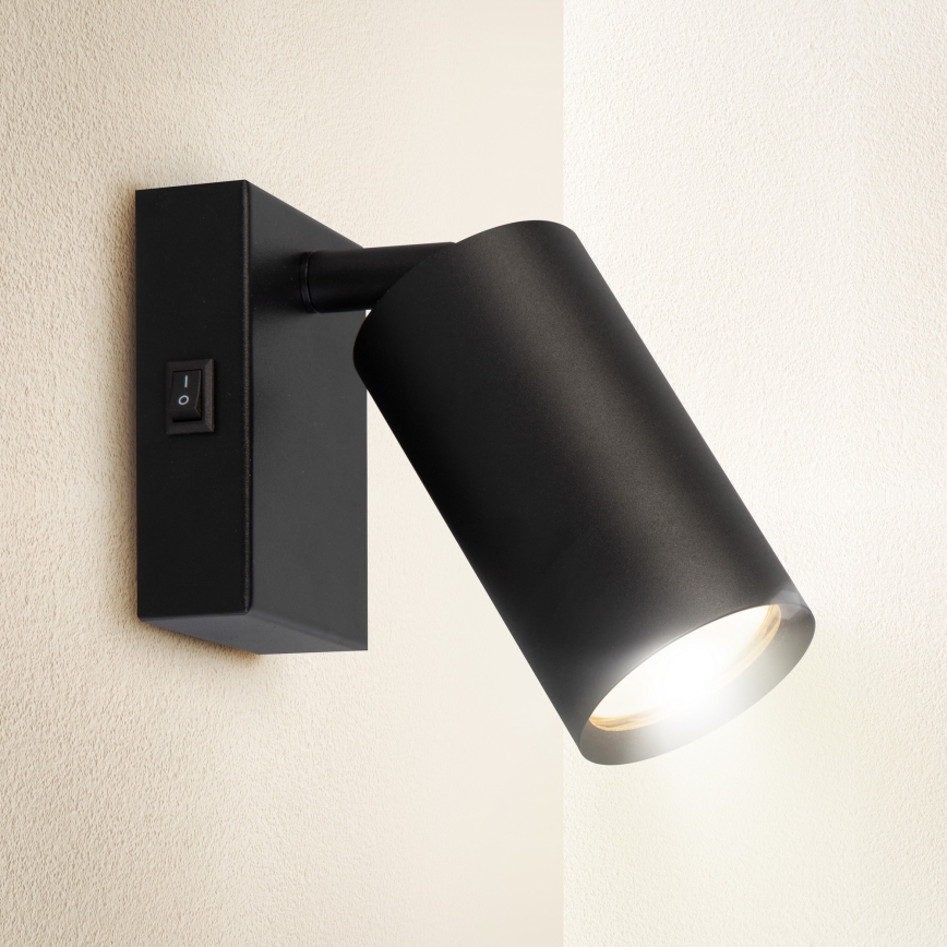 Brilagi - Zidna reflektorska svjetiljka SELE 1xGU10/30W/230V crna