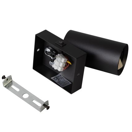 Brilagi - Zidna reflektorska svjetiljka SELE 1xGU10/30W/230V crna