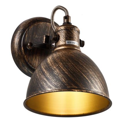 Brilagi - Zidna reflektorska svjetiljka TECHNO 1xE27/60W/230V brončana/patina