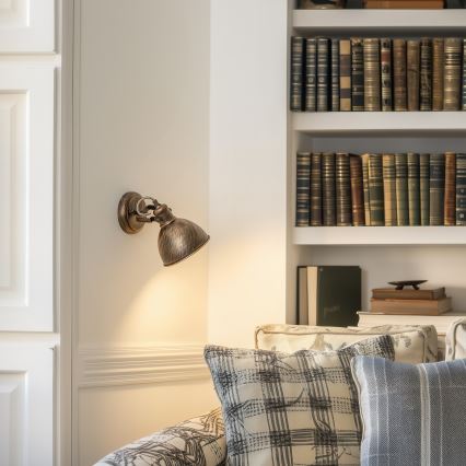 Brilagi - Zidna reflektorska svjetiljka TECHNO 1xE27/60W/230V brončana/patina