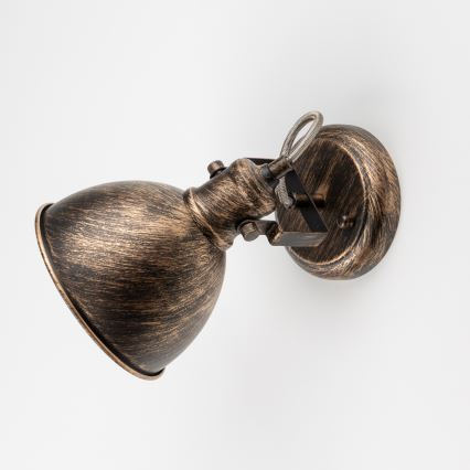 Brilagi - Zidna reflektorska svjetiljka TECHNO 1xE27/60W/230V brončana/patina