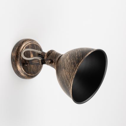 Brilagi - Zidna reflektorska svjetiljka TECHNO 1xE27/60W/230V brončana/patina