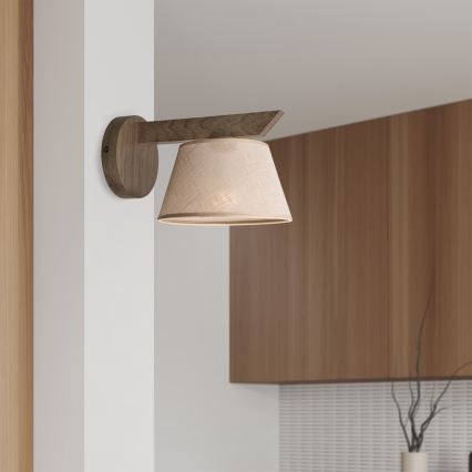 Brilagi - Zidna svjetiljka ANTHONY 1xE14/40W/230V hrast/bež