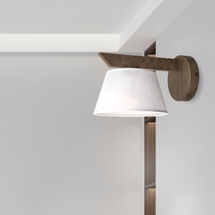 Brilagi - Zidna svjetiljka ANTHONY 1xE14/40W/230V hrast/bijela