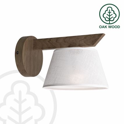Brilagi - Zidna svjetiljka ANTHONY 1xE14/40W/230V hrast/bijela