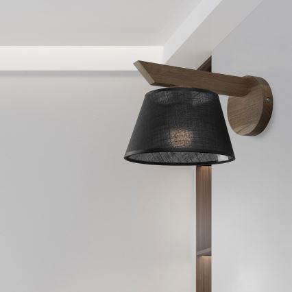 Brilagi - Zidna svjetiljka ANTHONY 1xE14/40W/230V hrast/crna