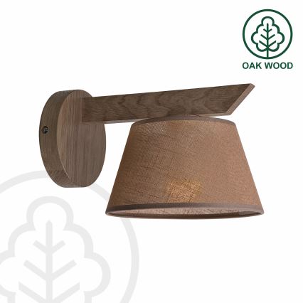 Brilagi - Zidna svjetiljka ANTHONY 1xE14/40W/230V hrast/smeđa