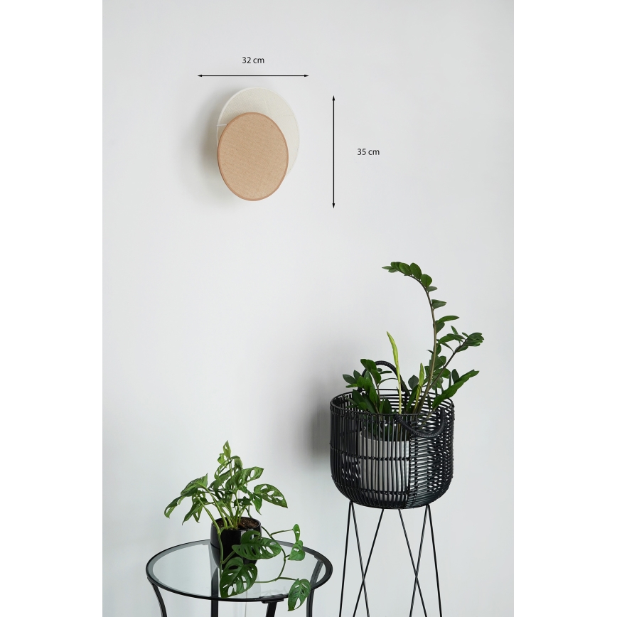 Brilagi - Zidna svjetiljka CIRCLES 1xE27/15W/230V 35x32 cm bež/krem