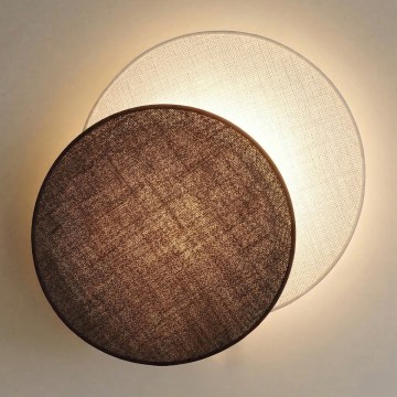 Brilagi - Zidna svjetiljka CIRCLES 1xE27/60W/230V promjer 45 cm krem/smeđa