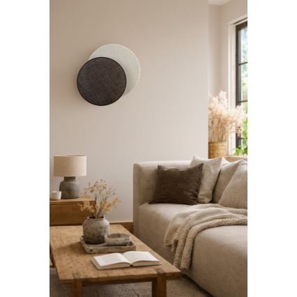 Brilagi - Zidna svjetiljka CIRCLES 1xE27/60W/230V promjer 45 cm krem/smeđa