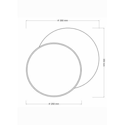 Brilagi - Zidna svjetiljka CIRCLES 1xE27/60W/230V Ø 35 cm krem/smeđa