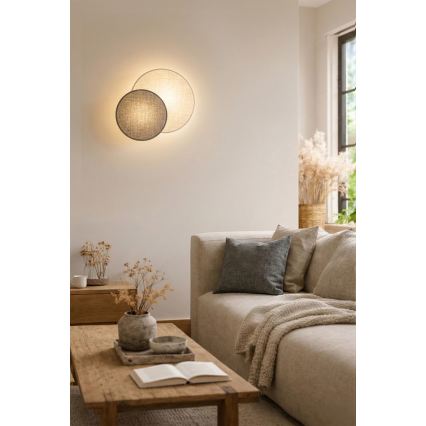 Brilagi - Zidna svjetiljka CIRCLES 1xE27/60W/230V Ø 35 cm kremasta/siva