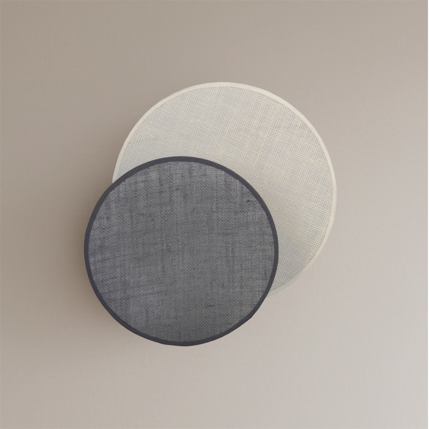 Brilagi - Zidna svjetiljka CIRCLES 1xE27/60W/230V Ø 35 cm kremasta/siva