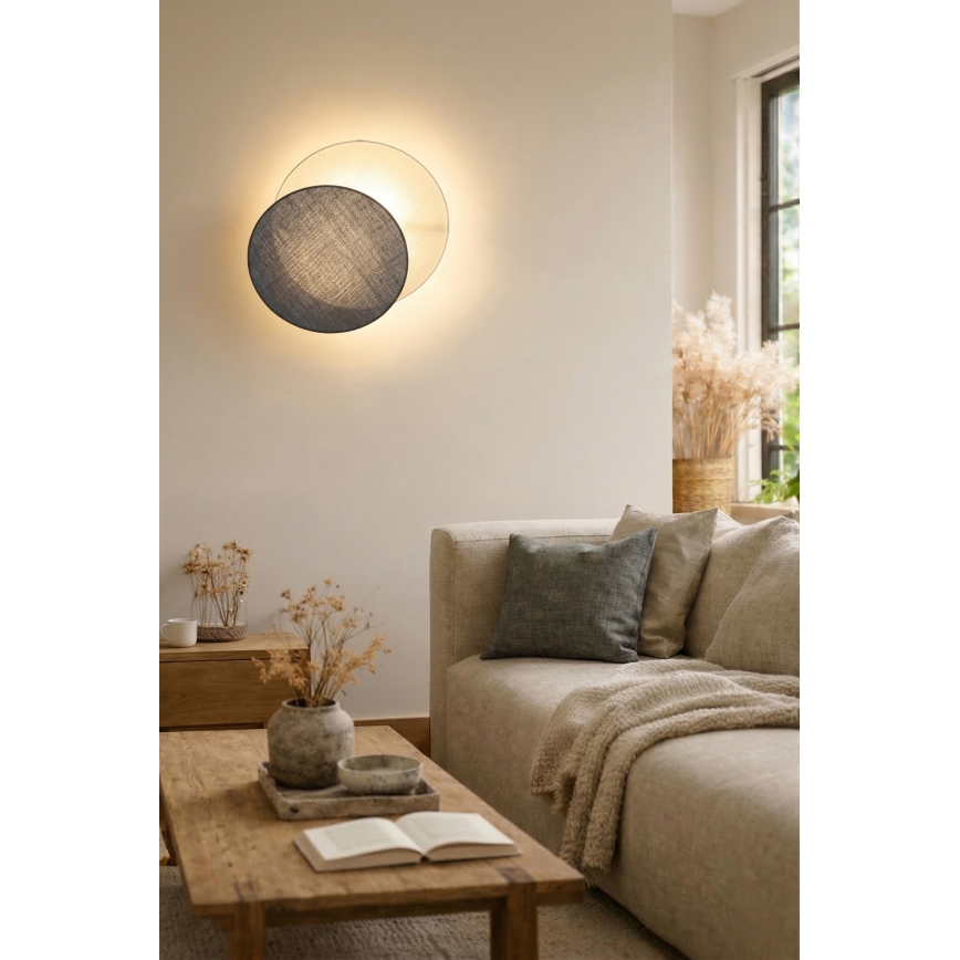 Brilagi - Zidna svjetiljka CIRCLES 1xE27/60W/230V Ø 45 cm krem/siva