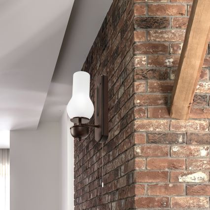 Brilagi - Zidna svjetiljka COTTAGE 1xE14/40W/230V bukva/bijela