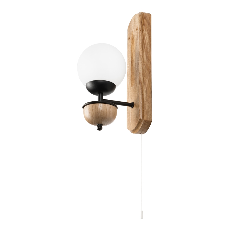 Brilagi - Zidna svjetiljka COTTAGE 1xG9/40W/230V hrast/bijela