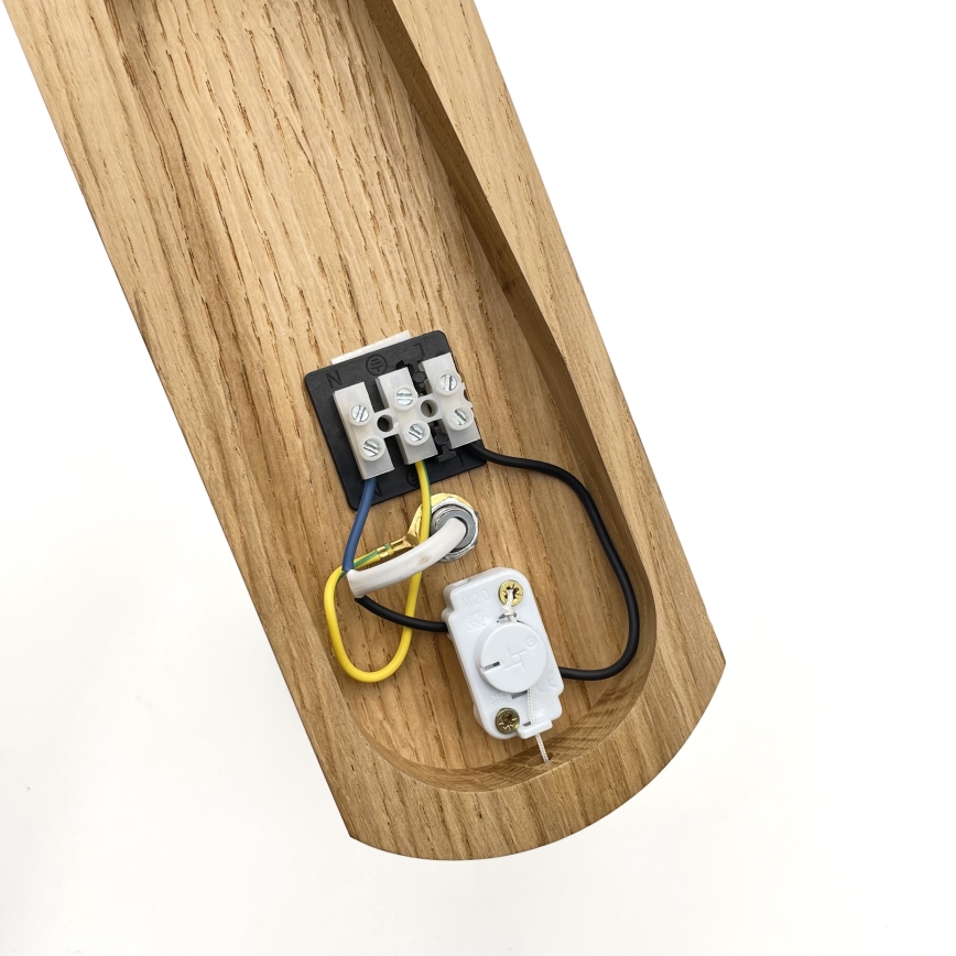 Brilagi - Zidna svjetiljka COTTAGE 1xG9/40W/230V hrast/bijela