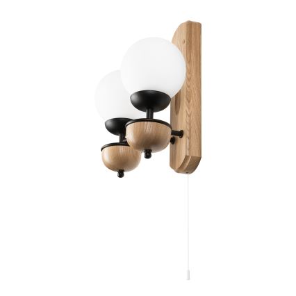 Brilagi - Zidna svjetiljka COTTAGE 2xG9/40W/230V hrast/bijela