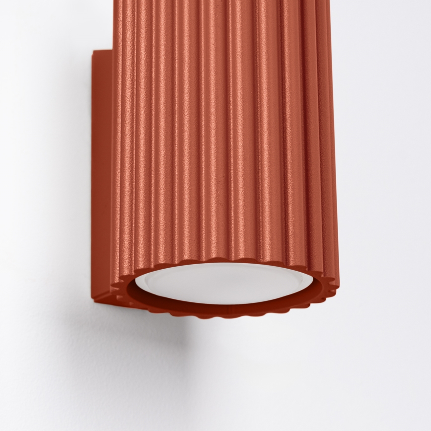 Brilagi - Zidna svjetiljka CRESTO 1xGU10/10W/230V 10 cm crvena